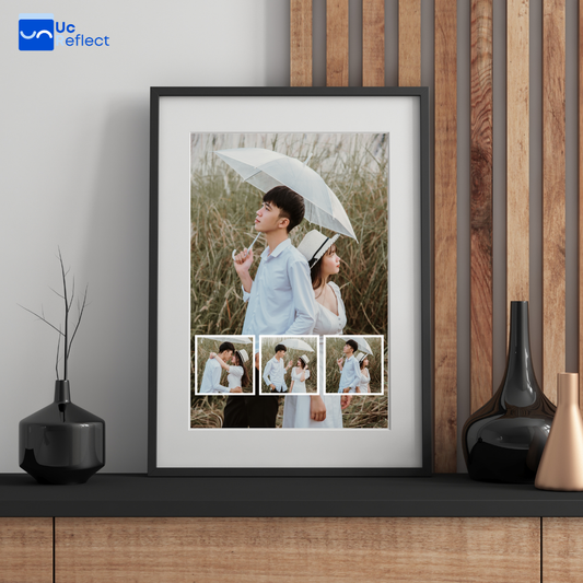 Romantic Couple Collage Photo Frame – Love Moments Display