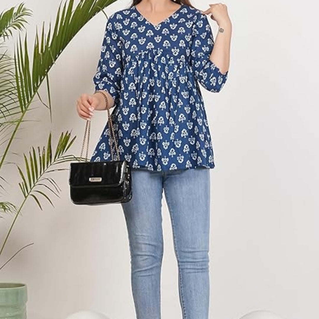 Women Flower Printed Shirt || Tops for Women || Western Tops for Woman Stylish || Trendy